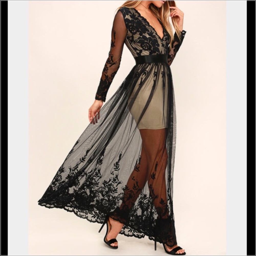 Lulu's Night Moves Lace SO SEXY Maxi M